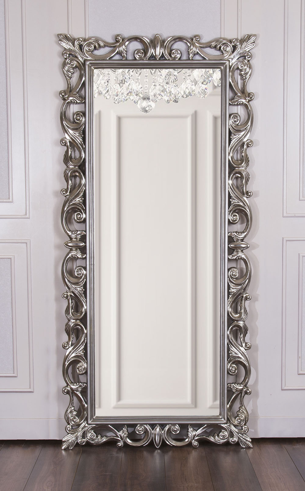 Silver BES Floor Standing Mirror