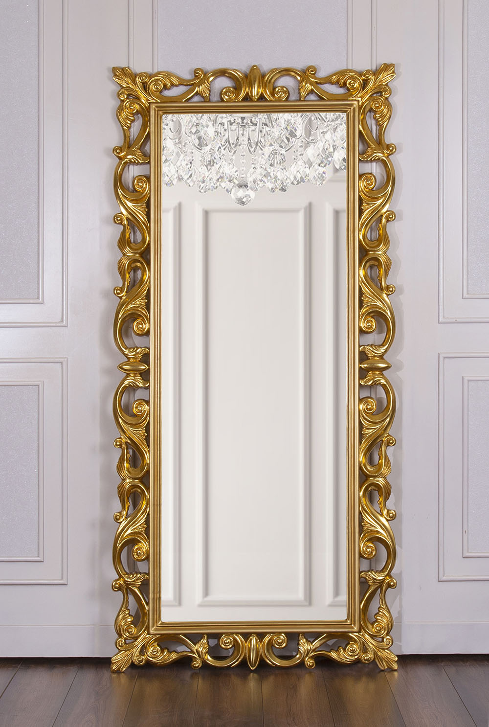 Gold BES Floor Standing Mirror