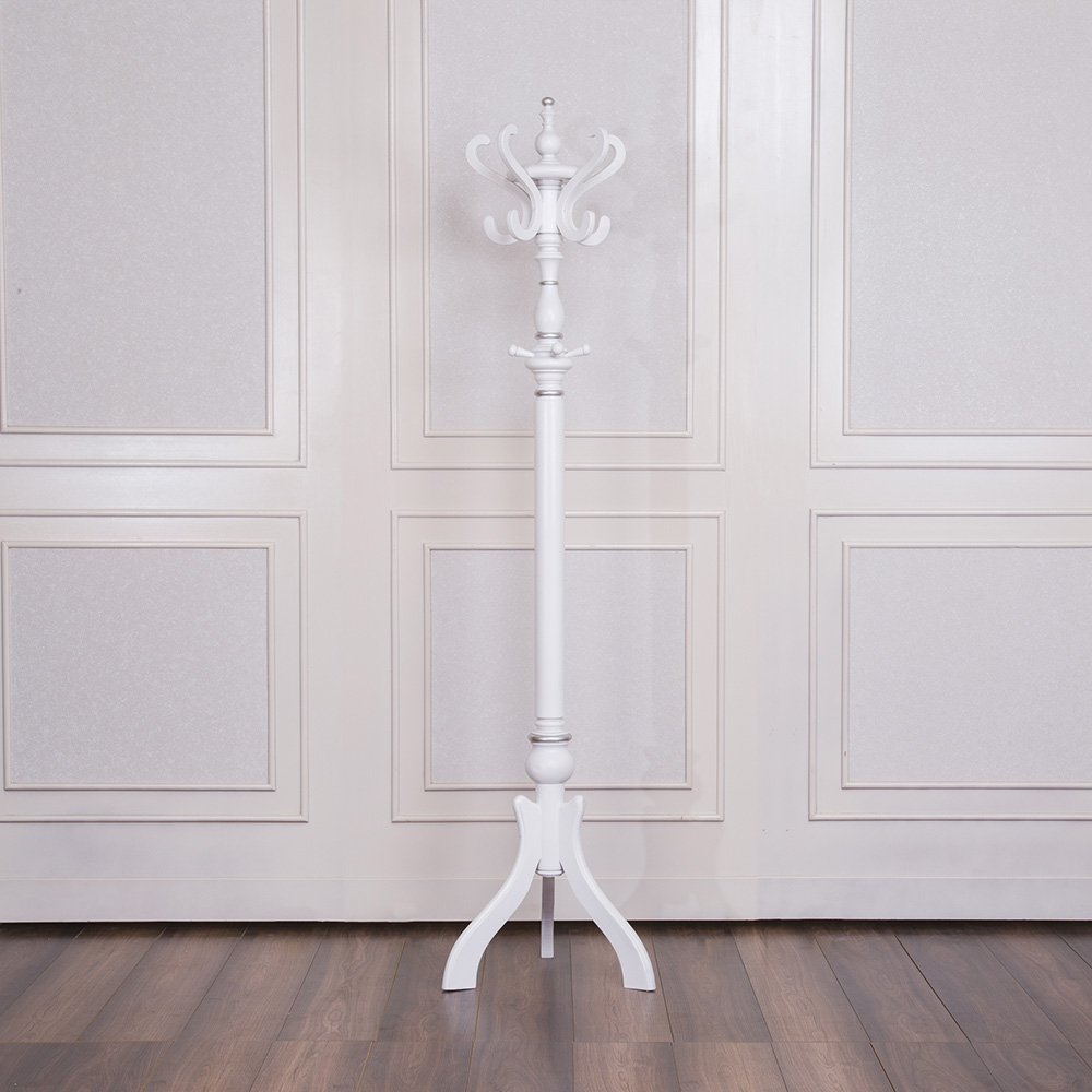White & Silver SOBEK Coat Stand